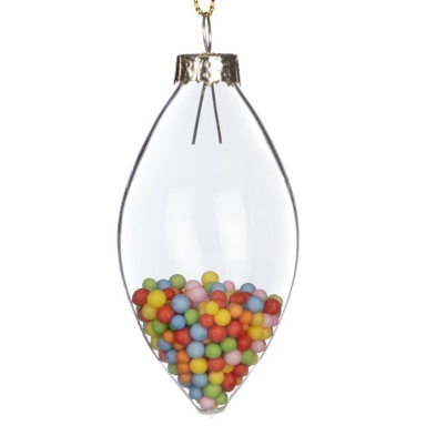Goodwill kerstpegel - Met gekleurde balletjes - 8 cm