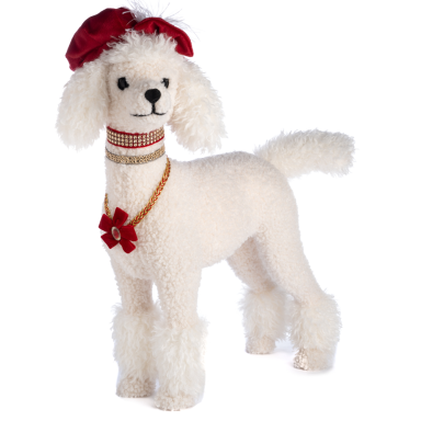 Goodwill kerstfiguur - Poedel met baret