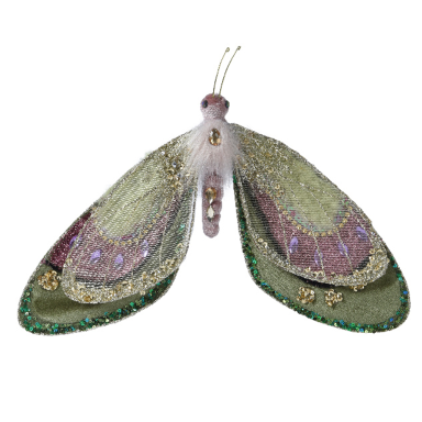 Decoris vlinder - Met glitters en steentjes
