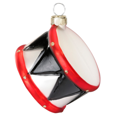 Glazen kerstornament - Trommel