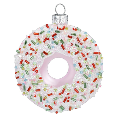 Inge Glas kerstornament - Donut