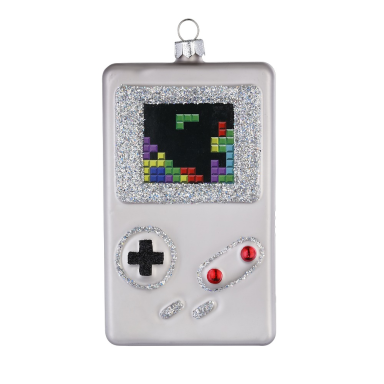 Inge Glas kerstornament - Gameboy