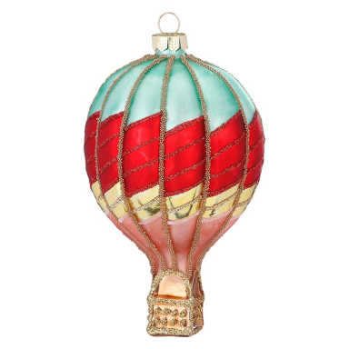 Inge Glas kerstornament - Luchtballon