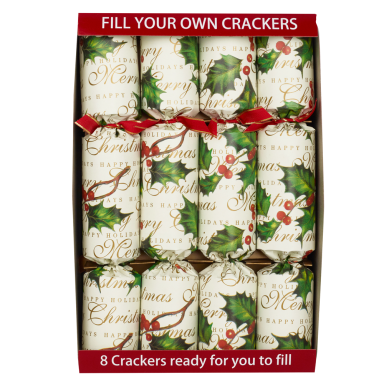 Robin Reed Christmas crackers - Bows & Berries - Set van 8