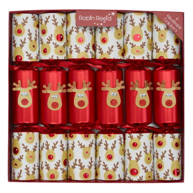 Christmas cracker - Racing Reindeer - Set van 6