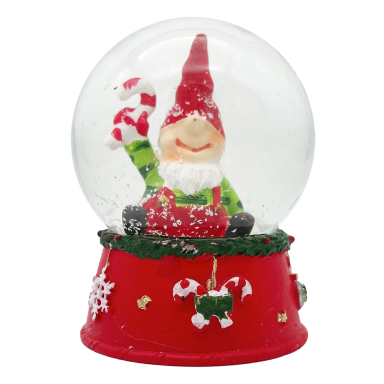 EDG sneeuwbol - Met gnome en zuurstok