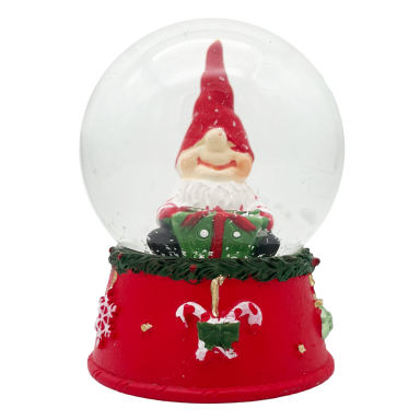 EDG sneeuwbol - Met gnome en cadeau