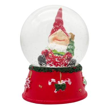 EDG sneeuwbol - Met gnome en kerstboom