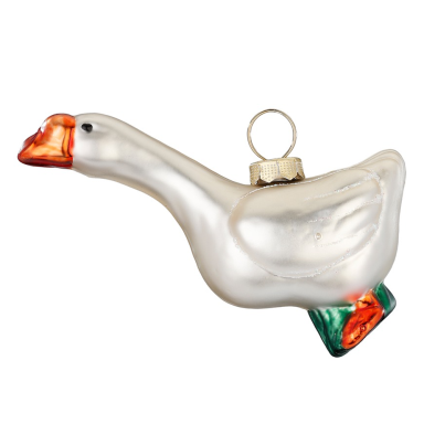 Glazen kerstornament - Gans