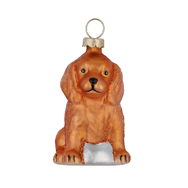 Holly & Jolly kerstornament - Hond