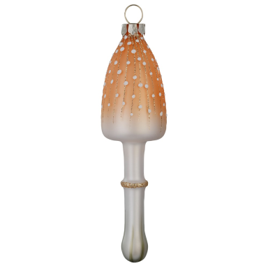 Inge Glas kerstornament - Paddenstoel