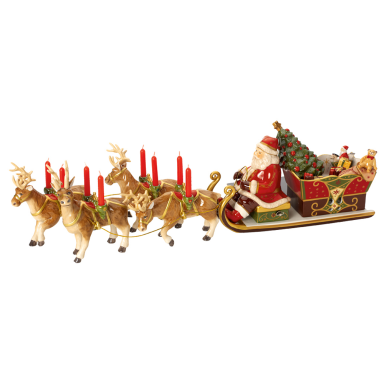 Villeroy & Boch kerstbeeld - Kerstslee met rendieren