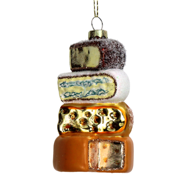 HD Collection kerstornament - Stapel met kaas
