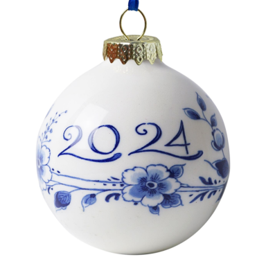 Heinen kerstbal - 2024 - 7cm