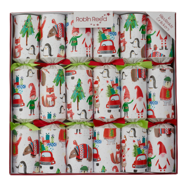 Robin Reed Christmas crackers - Racing Elf - Set van 6