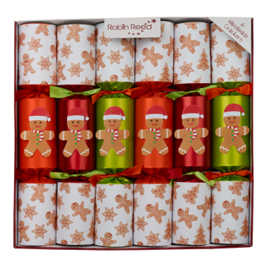 Robin Reed Christmas crackers - Racing Gingerbread - Set van 6