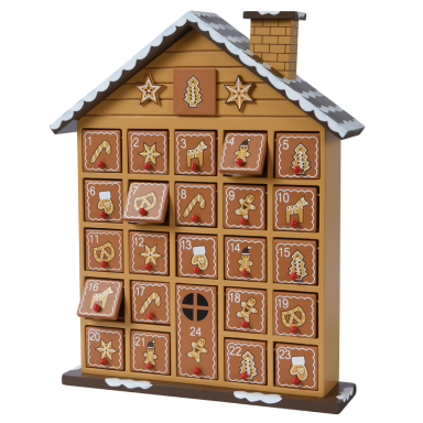 Houten adventskalender - Huis