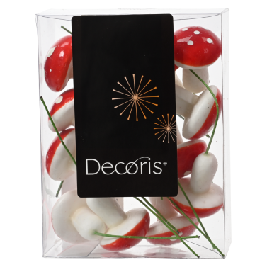 Decoris paddenstoelen - Set van 16