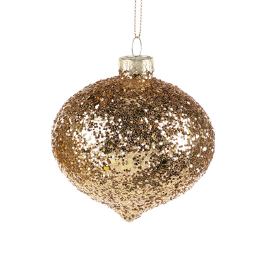 Goodwill kerstbal - Met glitters - 8cm