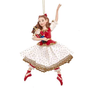 Kurt Adler kerstornament - Ballerina - Met notenkraker