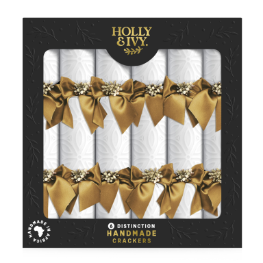 Holly & Ivy Christmas crackers - Distinction - Set van 6