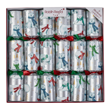 Robin Reed Christmas crackers - Racing Polar Bear - Set van 6