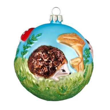 Inge Glas kerstbal - Red de egel  - 8cm