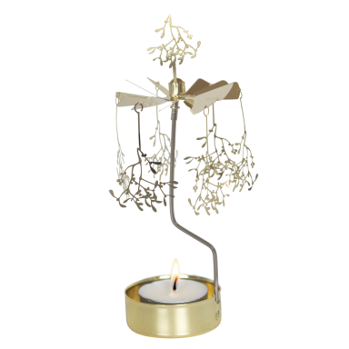 Pluto theelicht carrousel - Met mistletoe