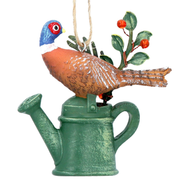 Gisela Grahma kerstornament - Fazant op gieter