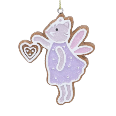 Gisela Graham kerstornament - Gingerbread kat