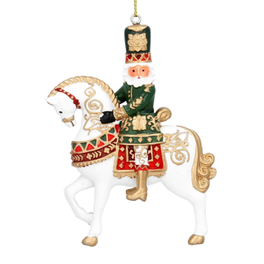 Gisela Graham kerstornament - Notenkraker op paard