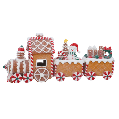Gisela Graham kerstbeeld - Gingerbread trein