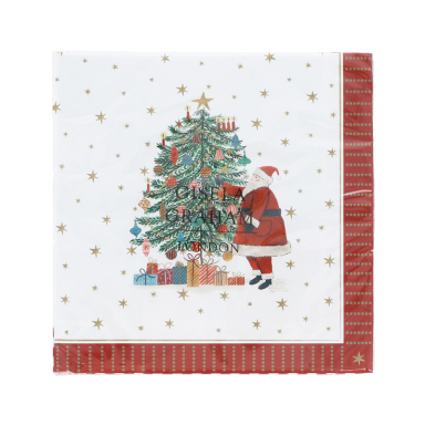 Gisela Graham servetten - Met kerstboom