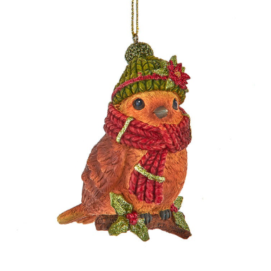 Kurt Adler kerstornament - Roodborstje