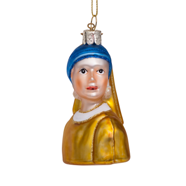 Vondels kerstornament - Meisje met de parel - Vermeer