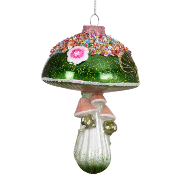 Decoris kerstornament - Paddenstoel