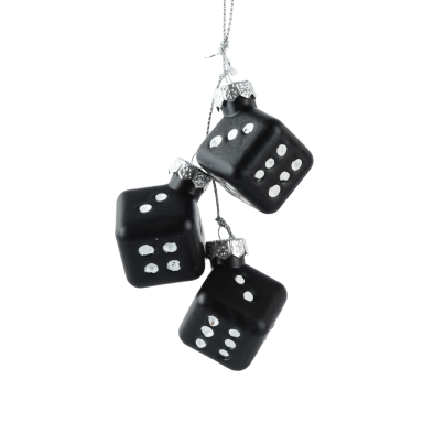 Decoris kerstornament - Dobbelstenen