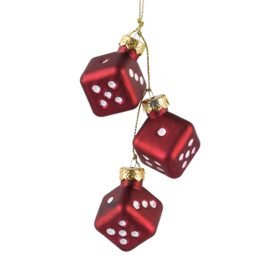 Decoris kerstornament - Dobbelstenen