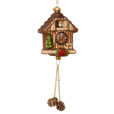 Decoris kerstornament - Koekoeksklok