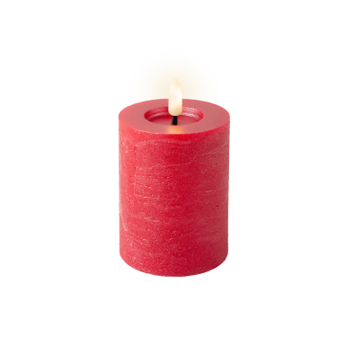 Lumineo LED stompkaars - Kerstrood - 11cm