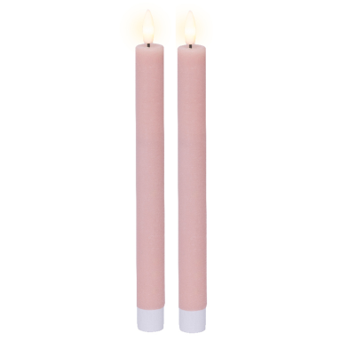 Lumineo LED dinerkaars - Roze - Set van 2