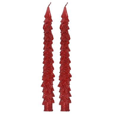 Decoris dinerkaars - Kerstboom - Set van 2
