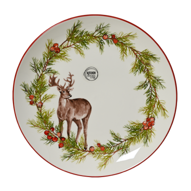 Decoris dinerbord - Met kersttakken