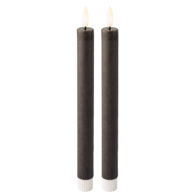 Lumineo LED dinerkaars - Grijs - Set van 2