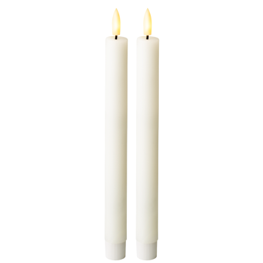 Lumineo LED dinerkaars - Wit - Set van 2