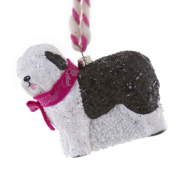 Cody Foster kerstornament - Old English Sheepdog