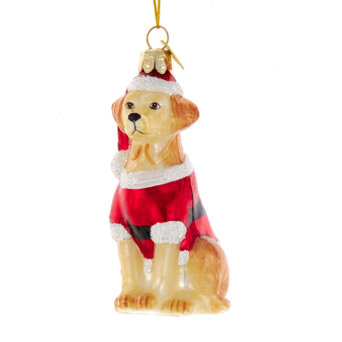 Kurt Adler kerstornament - Blonde labrador retriever