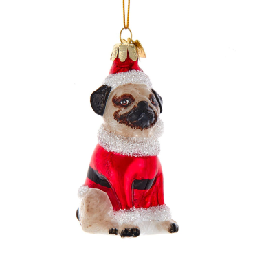 Kurt Adler kerstornament - Mopshond
