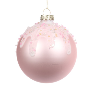 Goodwill kerstbal - Met icing - 8cm