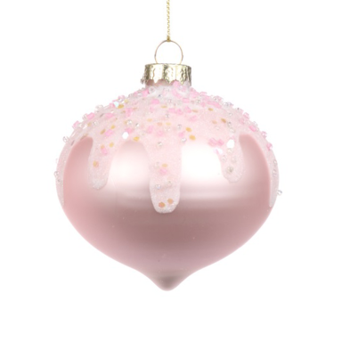 Goodwill kerstbal - Met icing - 8cm